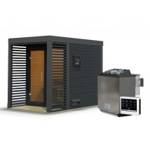 Karibu Saunahaus »Alice 1«, anthrazit