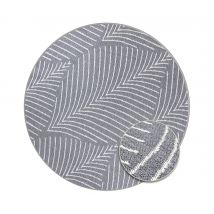 Primaflor Outdoor-Wende-Teppich »Leaves« - weiß