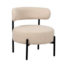 Eglo Stuhl »Manirenja« - 65x62,5x77cm - schwarz - Polyester / Schaumstoff / Metall