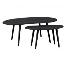 2 Eglo Tische »Aloran« - 90x55x35cm - Holz / Kunststoff