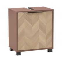 Schildmeyer Waschbeckenunterschrank »Piazza 500« - 50,3x33x56cm - schwarz - Holz / Kunststoff / Metall