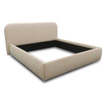 Domo Polsterbett »Lund« - 213x229x105cm - creme - Polyester / Acryl / Holz