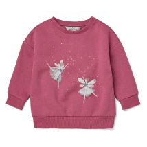 Tchibo - Kinder-Sweatshirt mit angerauter Innenseite - Mädchen - Gr. 98/104 - dunkelrosa
