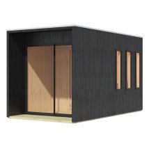 Karibu Saunahaus »Gwen« - schwarz