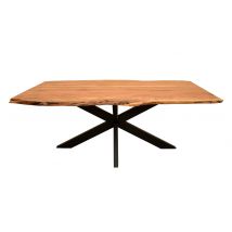 deVries Esstisch »Catania« - 200x90x77cm - schwarz - Akazienholz / Metall