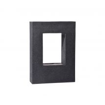 Dobar Gartenbrunnen mit Pflanzen-Option - 54,5x19x76cm - grau - Polyresin