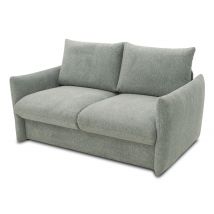 Domo Schlafsofa 2-Sitzer »Helsinki« - 165x195x95cm - grau - Polyester / Polyamid / Holz