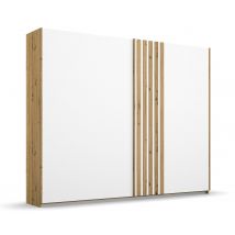 rauch Schwebetürenschrank »Mosbach« - 226x62x210cm - weiß - Holz / Holz