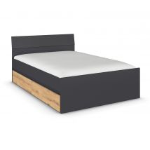 rauch Bett »Joel« mit 2 Schubladen - 1x6x151,5cm - grau - Holz