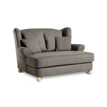 Tchibo - XXL-Ohrensessel »Harvard« - 154x144x102cm - braun - Polyester / Holz / Buchenholz