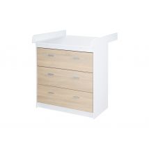 roba Wickelkommode »Gabriella« - 88,5x75x98,5cm - braun - Holz / Kunststoff