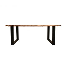 deVries Esstisch »Catania« - 160x90x77cm - schwarz - Akazienholz / Metall