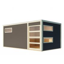 Karibu Saunahaus »Noam« - weiß