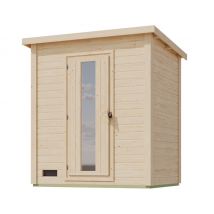 Karibu Sauna »Elli 1« - naturfarben