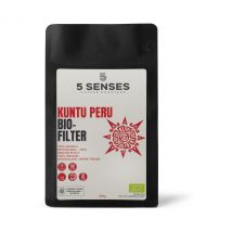 5 Senses - Kuntu Peru Bio-Filterkaffee - 250 g Ganze Bohne - Intensität: 3/6