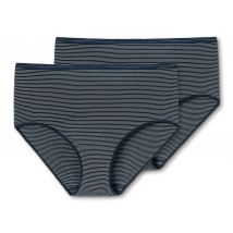 2 Schiesser Midislips mit Modal - Damen - Gr. 36 - dunkelblau