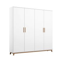 rauch Kleiderschrank »Carlsson« mit Drehtüren - 181x53x203cm - braun - Holz / Holz / Eichenholz