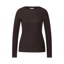 Street One Rippshirt - Damen - Gr. 40 - braun