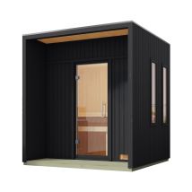 Karibu Saunahaus »Gwen mini« - schwarz