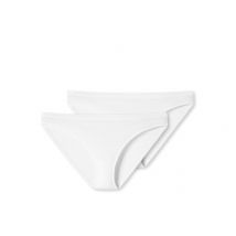 2 Schiesser Minislips mit Bio-Baumwolle - Damen - Gr. 38 - weiß