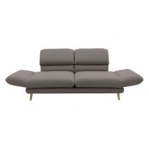 Domo 2-Sitzer »Malaga« - 180x98x92cm - taupe - Polyester / Holz / Vlies