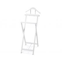 Tchibo - Stummer Diener - 37x49,5x101cm - silber - Eukalyptusholz / Edelstahl / Polyester