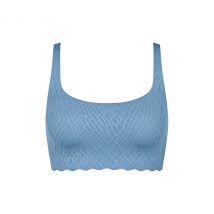 sloggi Zero Feel Bliss Top - Damen - Gr. XL - blau/jacquard