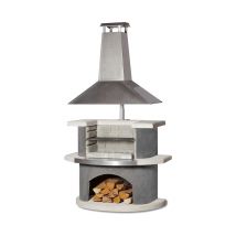 Buschbeck Premium Grillkamin »Zürich« inkl. Wetterschutzhaube - silber