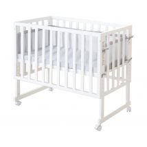 roba 3-in-1-Stuben-Beistellbett - 49,5x90x85,5cm - weiß - Holz / Kunststoff