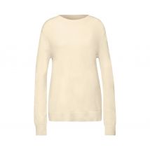 Street One Strickpullover mit Rollkante - Damen - Gr. 44 - beige