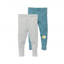 Tchibo - 2 Leggings - Baby - Gr. 74/80 - petrol/print