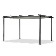 Leco Pergola - 400x293x225cm - anthrazit - Aluminium / Stahl / Polyester