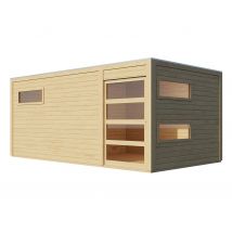 Karibu Saunahaus »Noam« - naturfarben