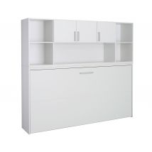 rauch Querklappbett »Albero« mit Regalelement - 214x115x197cm - weiß - Holz / Holz