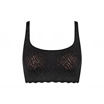 sloggi Zero Feel Bliss Top - Damen - Gr. L - schwarz/jacquard