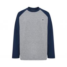 Hummel Hmljr Raglan Loose T-Shirt BEE - Unisex - Gr. 158/164 - blau