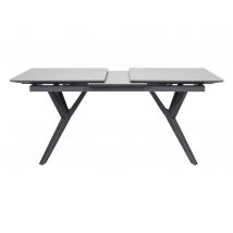 deVries Ausziehtisch - 160x90x76cm - anthrazit - Aluminium / Edelstahl