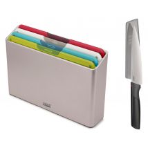 Joseph Joseph Schneidebrett und Messer - weiß