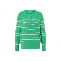 Tchibo - Gestreifter Feinstrickpullover - Damen - Gr. XL - creme/gestreift