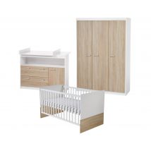 roba »Gabriella« Kinderzimmerset mit Bett - 78x142x81cm - weiß - Holz / Kunststoff