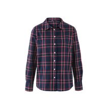 Tchibo - Karierte Bluse aus Baumwoll-Flanell - Damen - Gr. 46 - dunkelblau/kariert