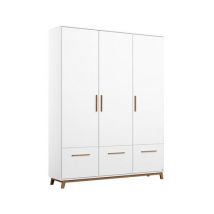 rauch Kleiderschrank »Carlsson« - 136x53x203cm - braun - Holz / Holz / Eichenholz