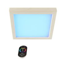 Karibu-Premium-LED-Farblichtanwendung für die Sauna - braun