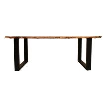 deVries Esstisch »Catania« - 200x90x77cm - schwarz - Akazienholz / Metall