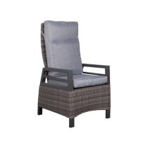 2 deVries Stühle - 60x62x109cm - anthrazit - Aluminium / Polyester / Polyurethan