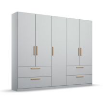 rauch Drehtürenschrank »Skandi« - 226x54x210cm - braun - Holz