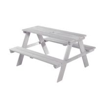 roba Kinder-Outdoor-Sitzgruppe »Picknick for 4« - 89x84,5x50cm - grau - Holz