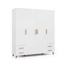 rauch Drehtürenschrank »Shinjo« - 187x53x203cm - braun - Holz