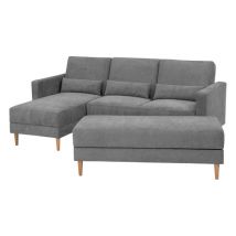 Tchibo - Federkern Eck-Schlafsofa »Jenna« - 223x152x93cm - braun - Polyester / Nylon / Buchenholz