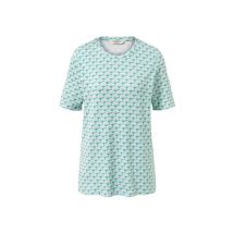 Tchibo - Interlock-Shirt - Damen - Gr. XS - weiß/print